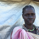 Martha Nyuon Ker outside trauma center for women at UN refugee camp in Bentiu.